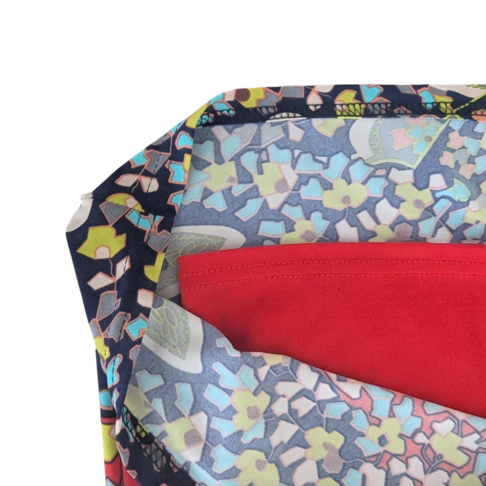 Joseph Ribkoff Red Multi, Patterned Sheath Dress … - image 3